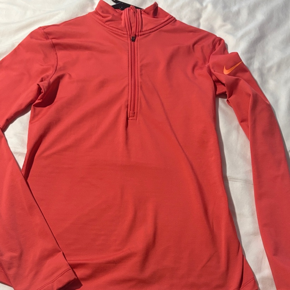 Nike Bright Coral Half-Zip Pullover